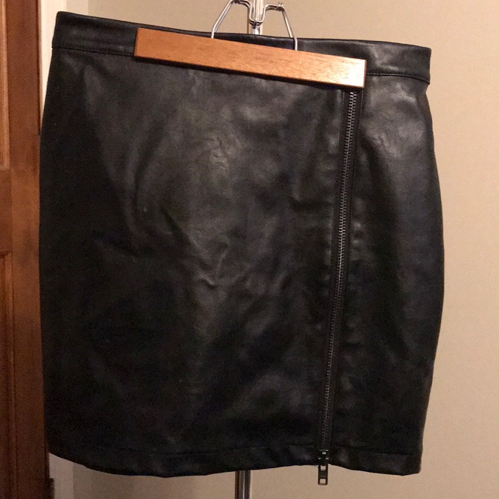 Vegan leather skirt